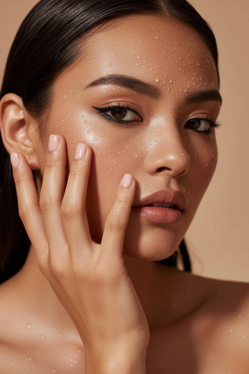 Asian woman with heavy under-eye tightliner